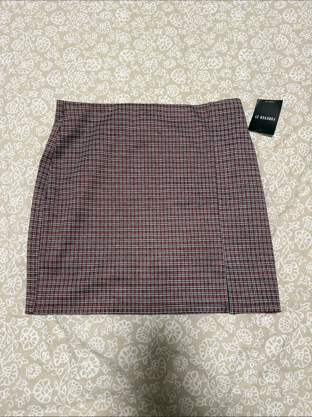 Plaid mini skirt